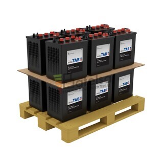 Pack 12 bateras TAB GC2 B225 | 6 Voltios 250 Amperios